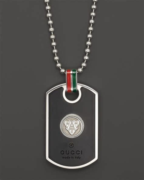 gucci dog tag necklace enamel crest|extra small designer dog collars.